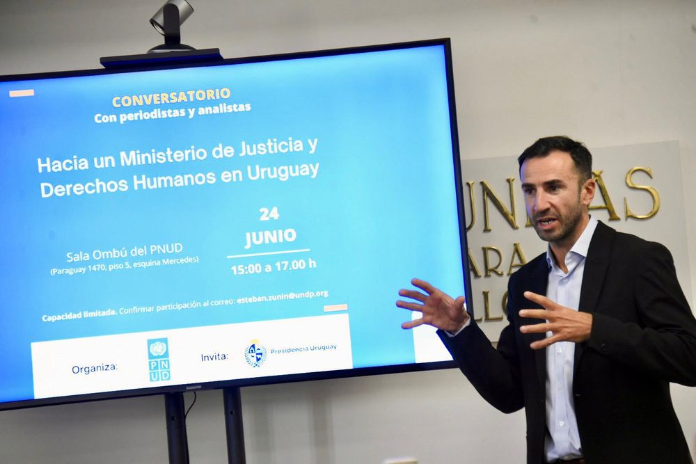 Ministerio de Justicia. 20250524 Conversatorio en el PNUD sobre Ministerio de Justicia