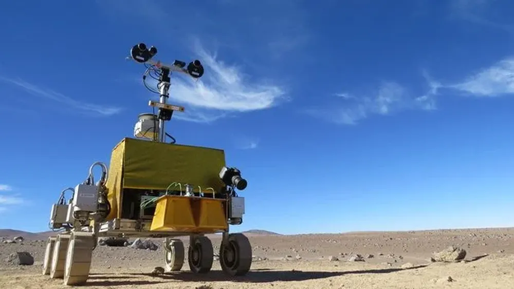 El rover Astrium Bridget, empleado durante las pruebas de campo del proyecto Safer