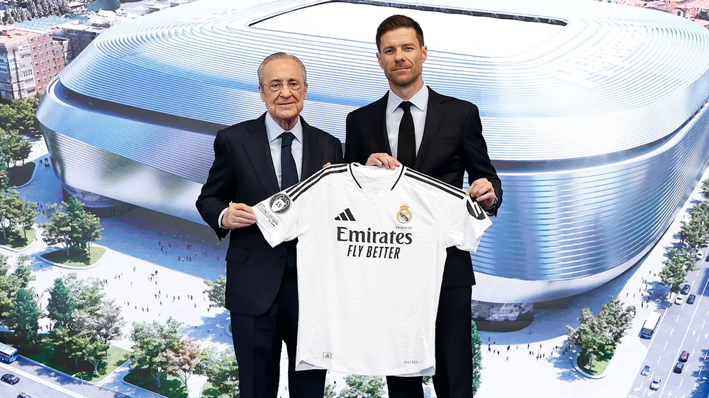 Xabi Alonso en su presentación como entrenador del Real Madrid.