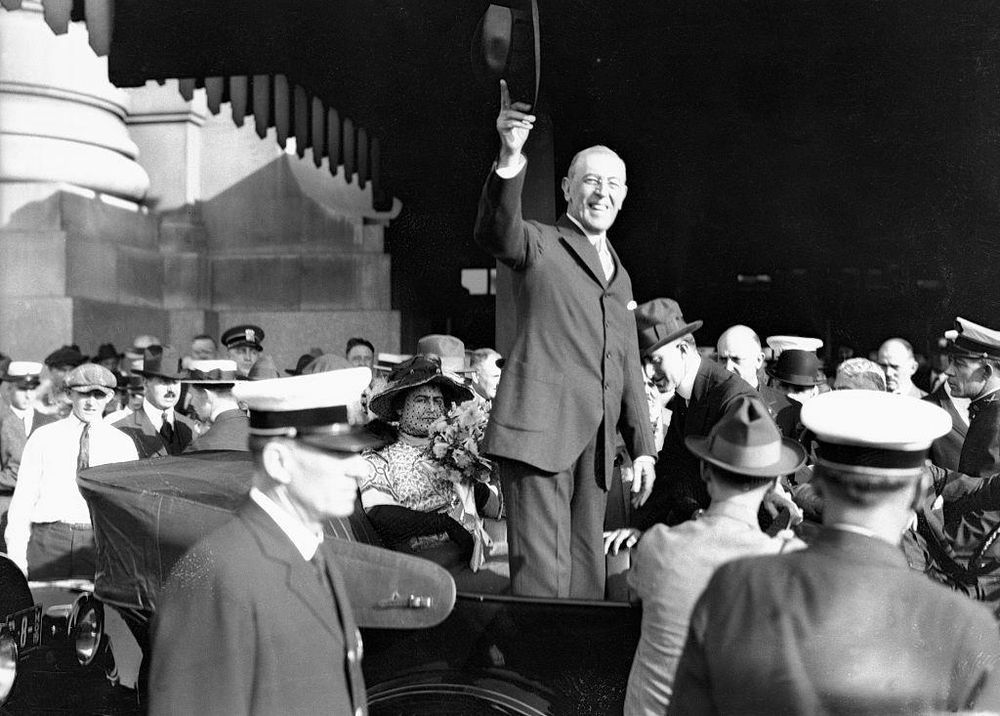 En 1919, Woodrow Wilson se embarcó en una agotadora gira por Estados Unidos para promover la adhesión del país a la Liga de las Naciones.