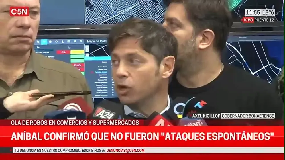 Conferencia de prensa de Axel Kicillof