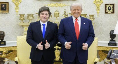 Milei con Trump en el Despacho Oval