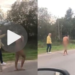 VIDEO | Vecinos atrapan a un ladrón infraganti y lo obligan a caminar desnudo: ¡Vos no vas a robar nunca más!