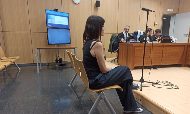 La acusada, Cristina Seguí, en el juicio