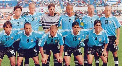 La selección uruguaya en Nigeria 1999
