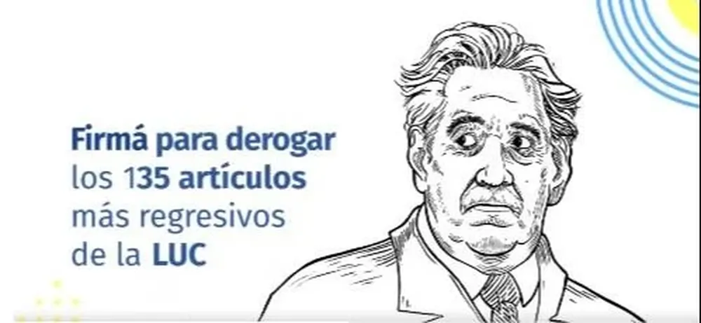 El spot es emitido en el marco de la campaña de recolección de firmas conta la ley urgente