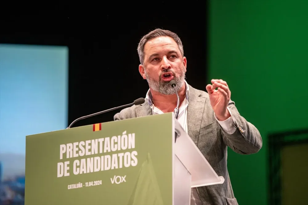 El líder de Vox, Santiago Abascal.