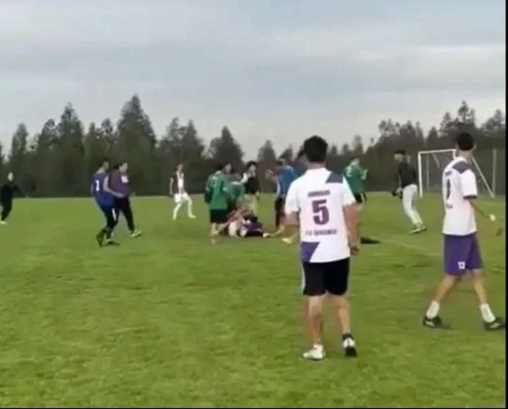 Pelea en el fútbol amateur