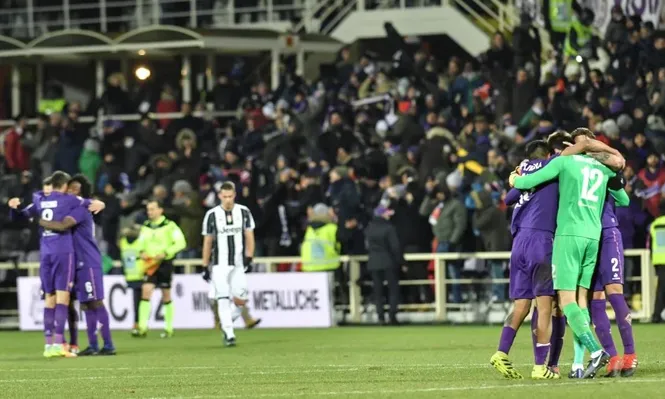 Fiorentina, festejo ante Juventus
