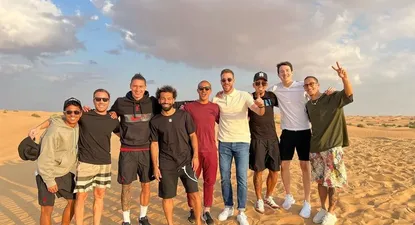 Darwin Núñez, Mohamed Salah y varios compañeros de Liverpool pasearon por el desierto de Dubái