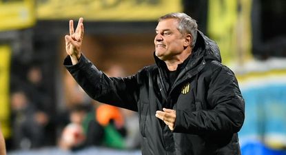 El Observador | 20250419 Diego Aguirre, técnico de Peñarol ante Wanderers por el Torneo Apertura