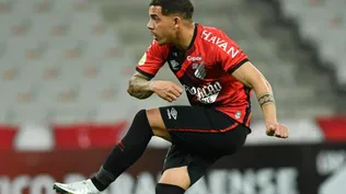 David Terans con su nueva camiseta, la de Athletico Paranaense