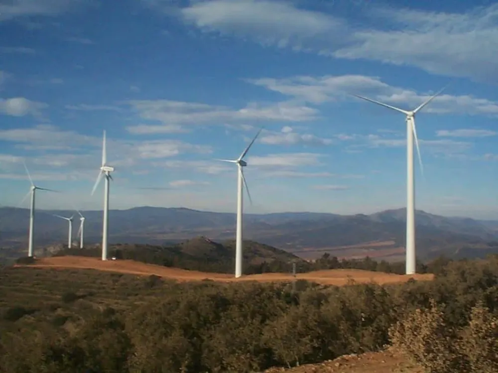 Parque eólico en Uruguay.