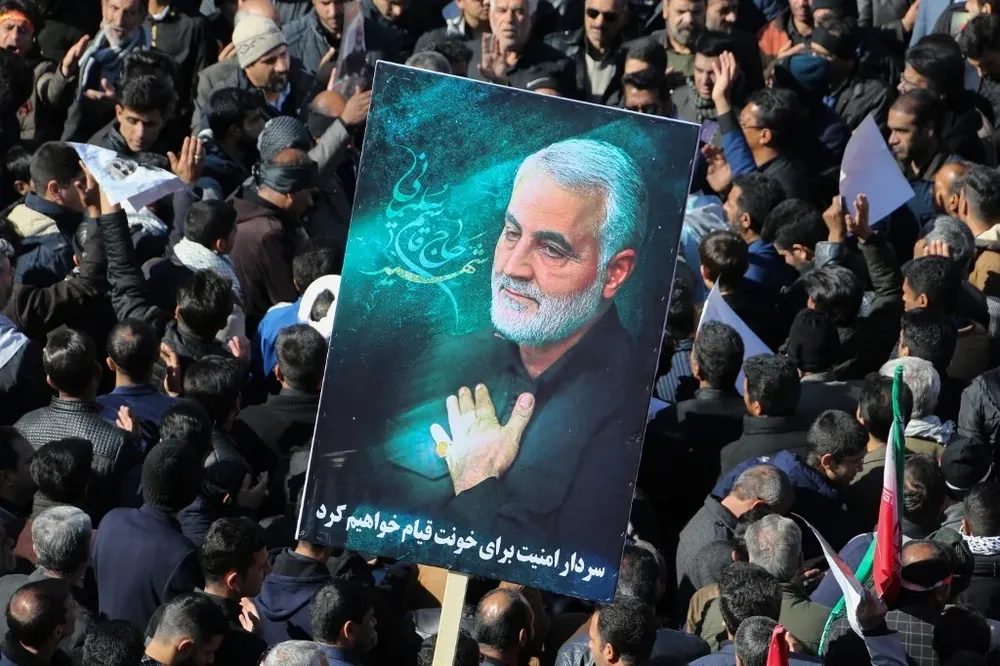 Los multitudinarios funerales del general Qasem Soleimani, asesinado el 3 de enero de 2020.