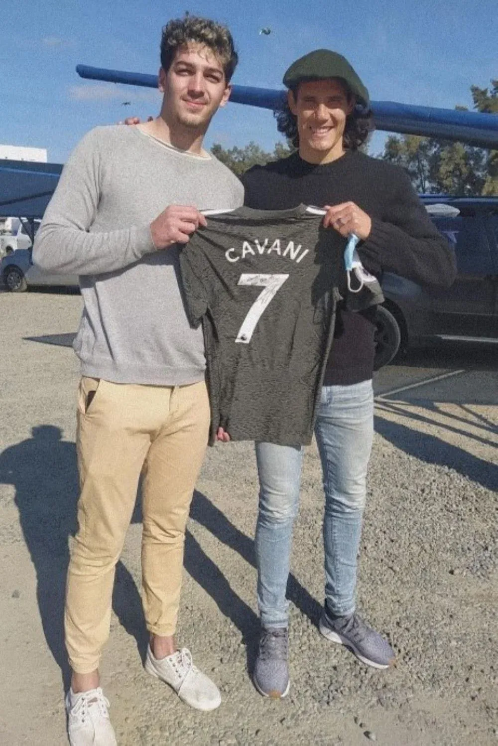 El encuentro que se dio entre Nahuel Tuya y Edinson Cavani, tiempo después de una charla que mantuvieron cuando el exjugador de Montevideo City Torque atravesaba su peor momento anímico