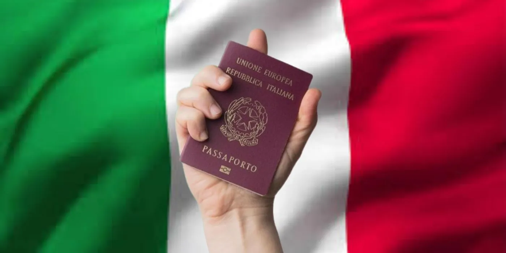 Pasaporte italiano.