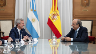 Alfonso Rueda y el jefe de Gabinete de Argentina Guillermo Francos