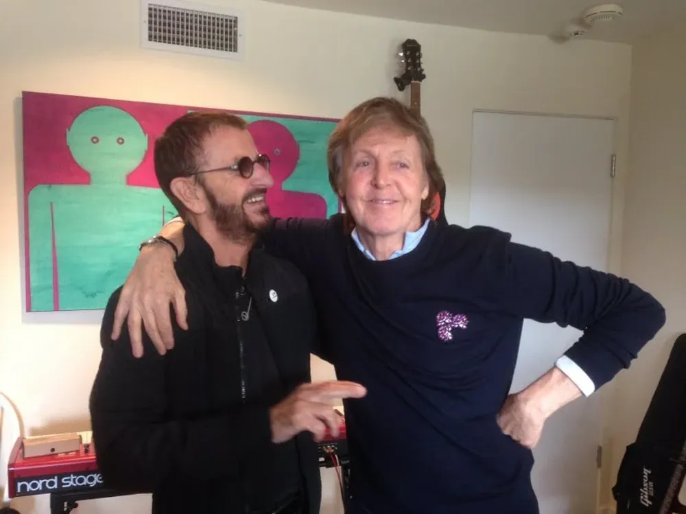Ringo Starr y Paul McCartney