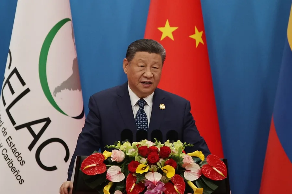 El presidente chino Xi Jinping en la cumbre con la CELAC en Pekín.