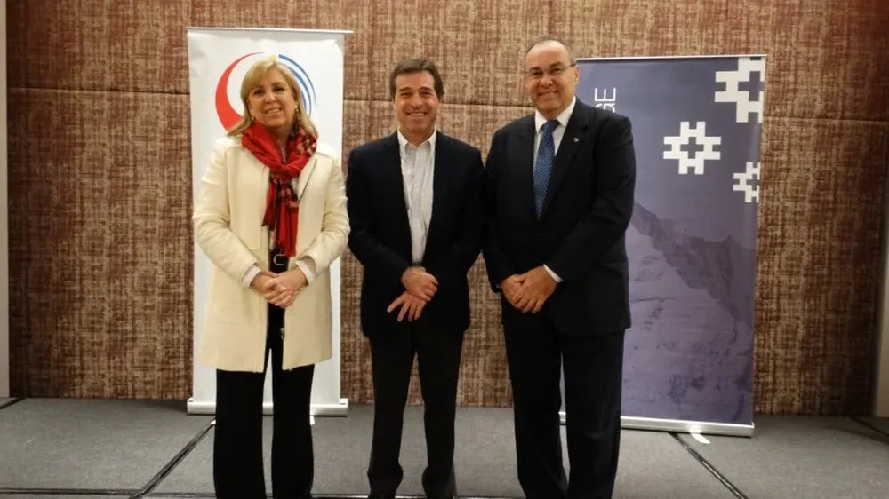 Graciela Reybaud , Ernesto Talvi y Gunther Rotzinger