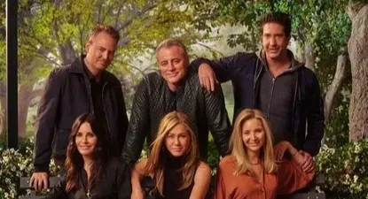 El elenco de Friends en la reunión de 2022