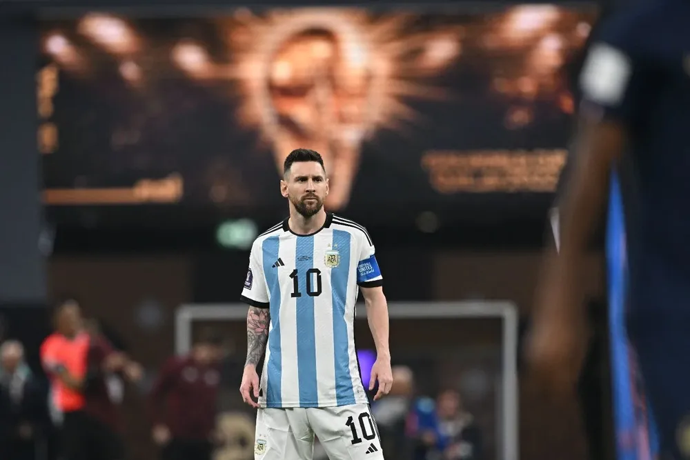 Lionel Messi en la final ante Francia de 2022