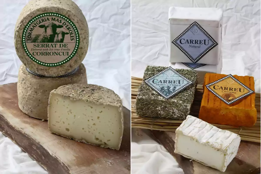 Los quesos retirados: Serrat de Corroncui y Carreu.