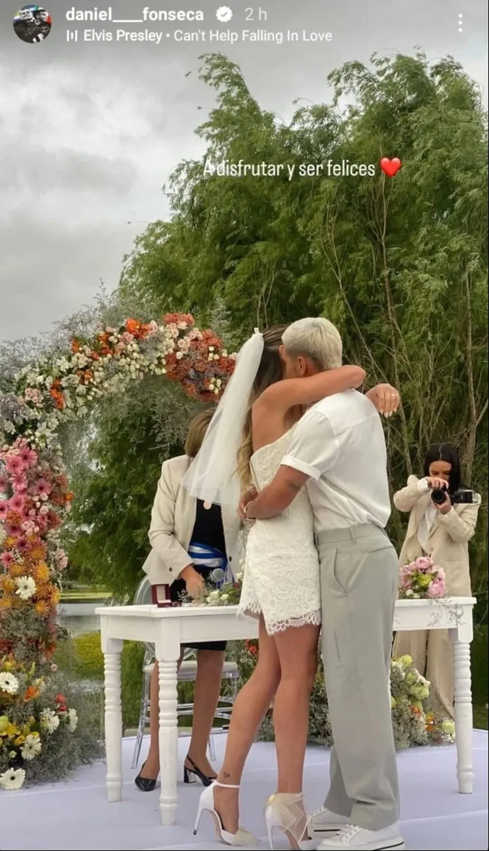 El casamiento de Giorgian De Arrascaeta