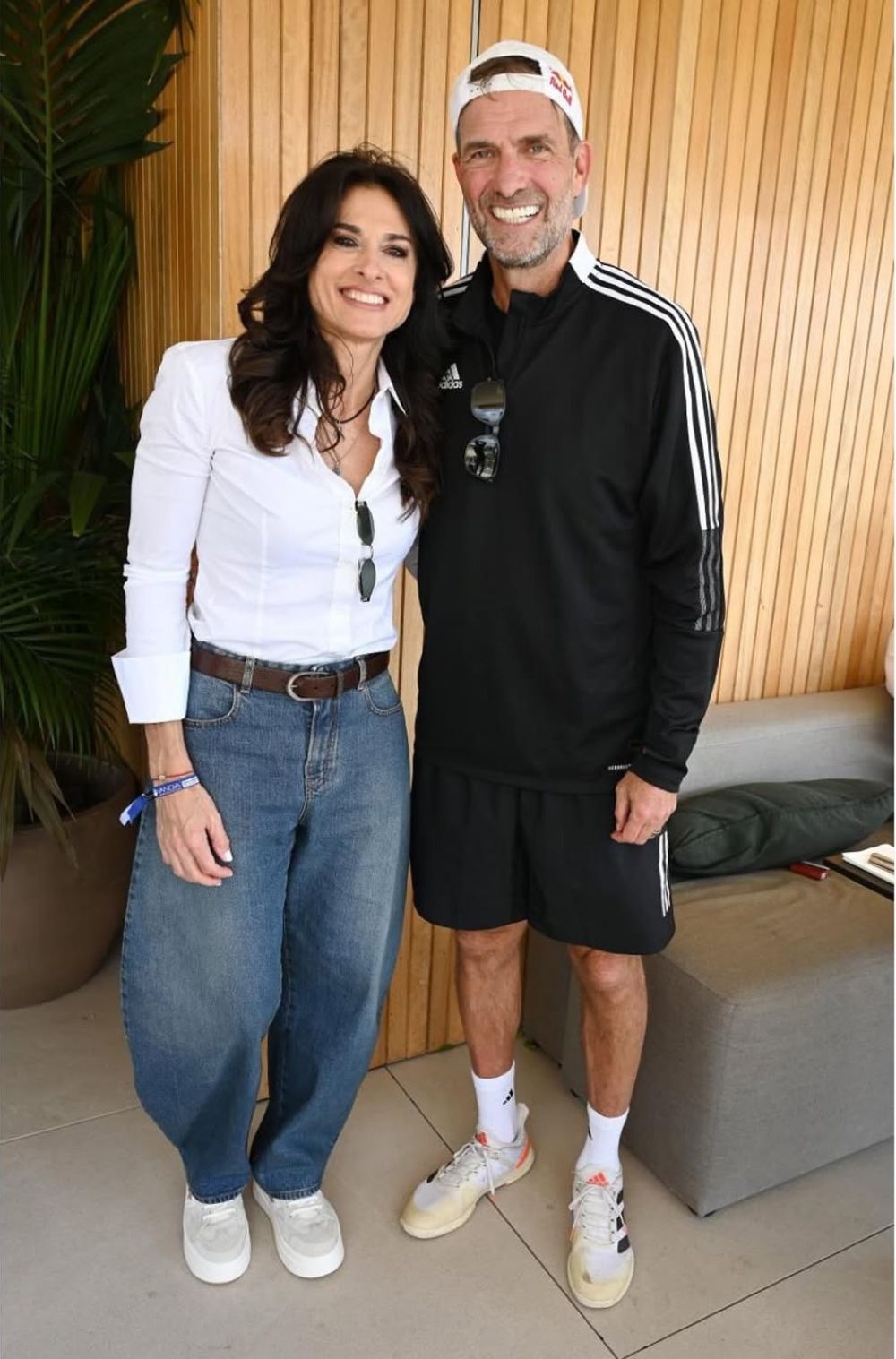 Gabriela Sabatini y Jürgen Klopp jugaron juntos en una exhibición de pádel Gabriela Sabatini y Jürgen Klopp jugaron juntos en una exhibición de pádel