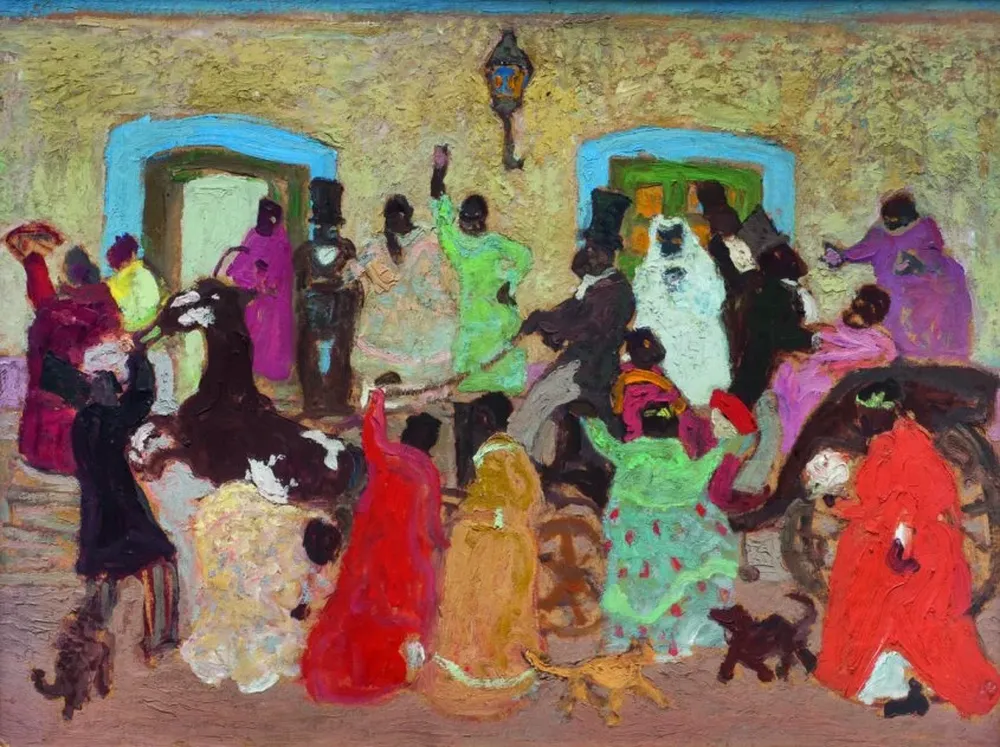 Una de las obras de la pintura nacional que Castells rematará en abril próximo