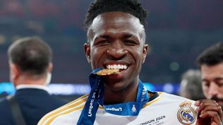 Vinicius Jr ganó con el Real Madrid la Liga de Campeones este año ante el Borussia Dortmund.