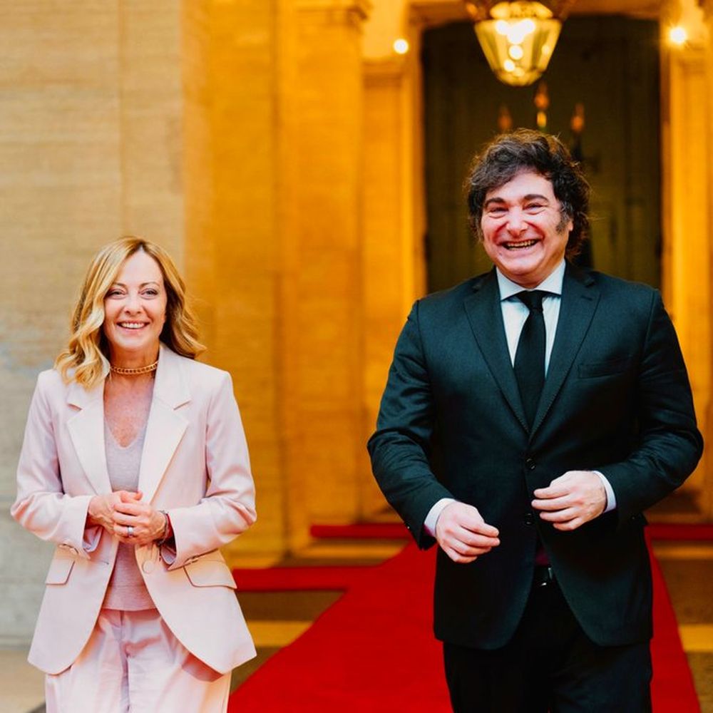 Giorgia Meloni y Javier Milei