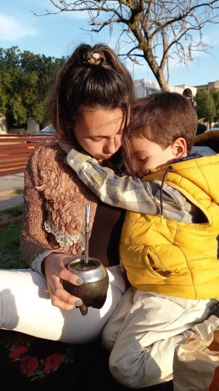 Giuliana y Mateo. Facebook: Giuliana Lara