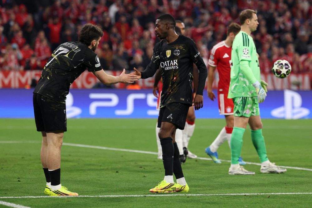 Khvicha Kvaratskhelia y Ousmane Dembele