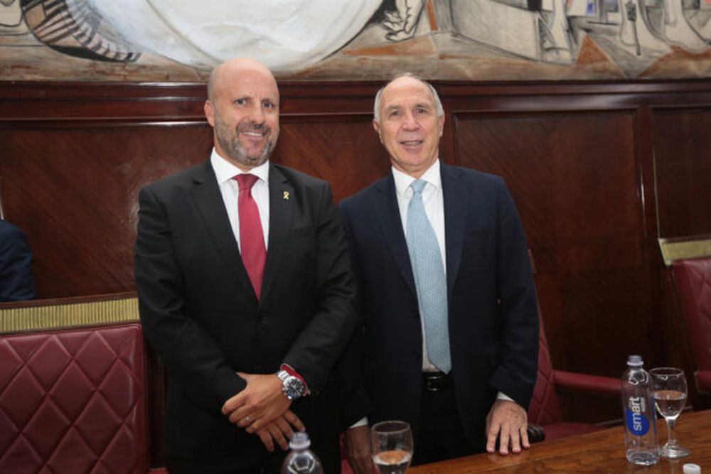 Borinsky agradeci&oacute; especialmente la presencia de Lorenzetti.