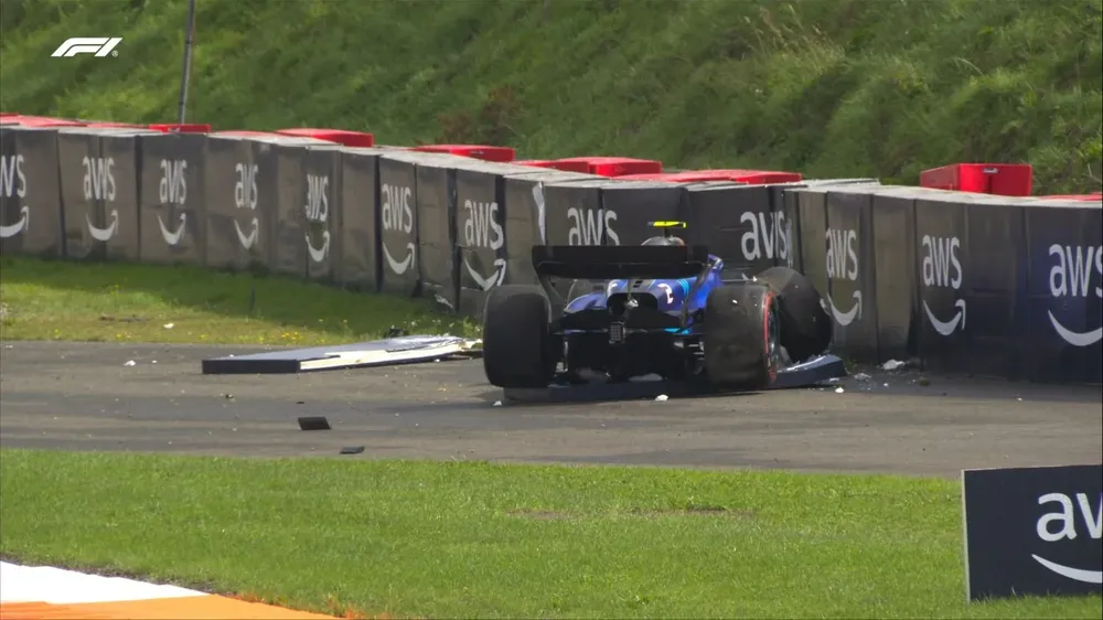 Logan Sargeant se despistó en el Gran Premio de Holanda de Fórmula Uno