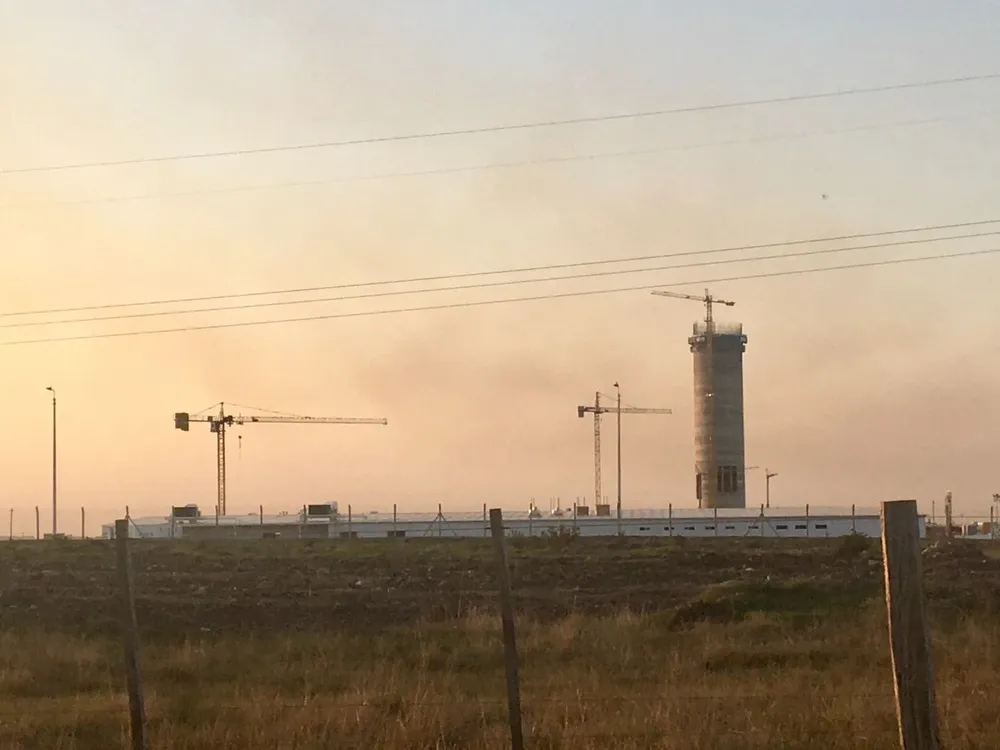 Construcción de la segunda planta de UPM (foto archivo)