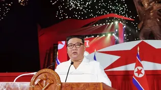 Archivo, julio. El líder de Corea del Norte, Kim Jong Un, da un discurso en el aniversario 69º de la victoria en la Guerra de Corea, en Pyongyang