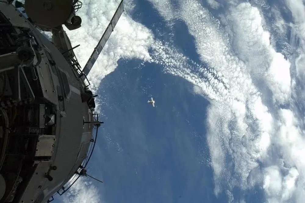 Partida de la cápsula espacial Soyuz