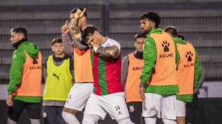 Renato César celebra su gol contra Montevideo City Torque