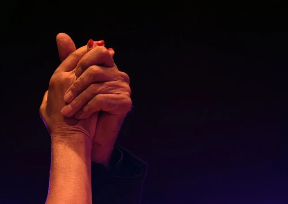 Una pareja en la ronda clasificatoria del Mundial de Baile de Tango, en Buenos Aires