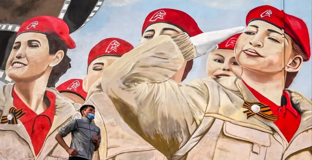 Mural patriótico ruso