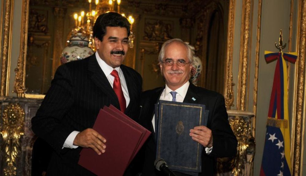 Nicolás Maduro y Jorge Taiana