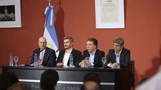 El equipo económico del gobierno de Mauricio Macri.