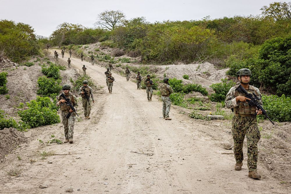 Soldados de EEUU en ejercicios militares en Ecuador