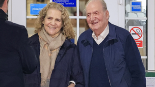La infanta Elena y el rey Juan Carlos