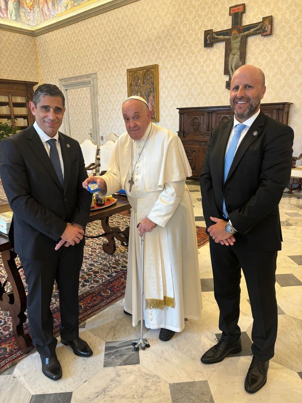 El mes pasado, el presidente de la Cámara de Casación Mariano Borinsky fue recibido en el Vaticano por el Papa Francisco El mes pasado, el presidente de la Cámara de Casación Mariano Borinsky fue recibido en el Vaticano por el Papa Francisco