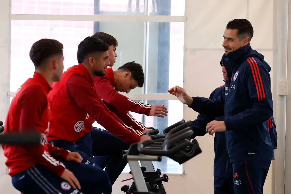 Entrenamiento de la selección chilena