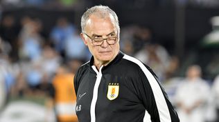 Marcelo Bielsa, técnico de la selección uruguaya