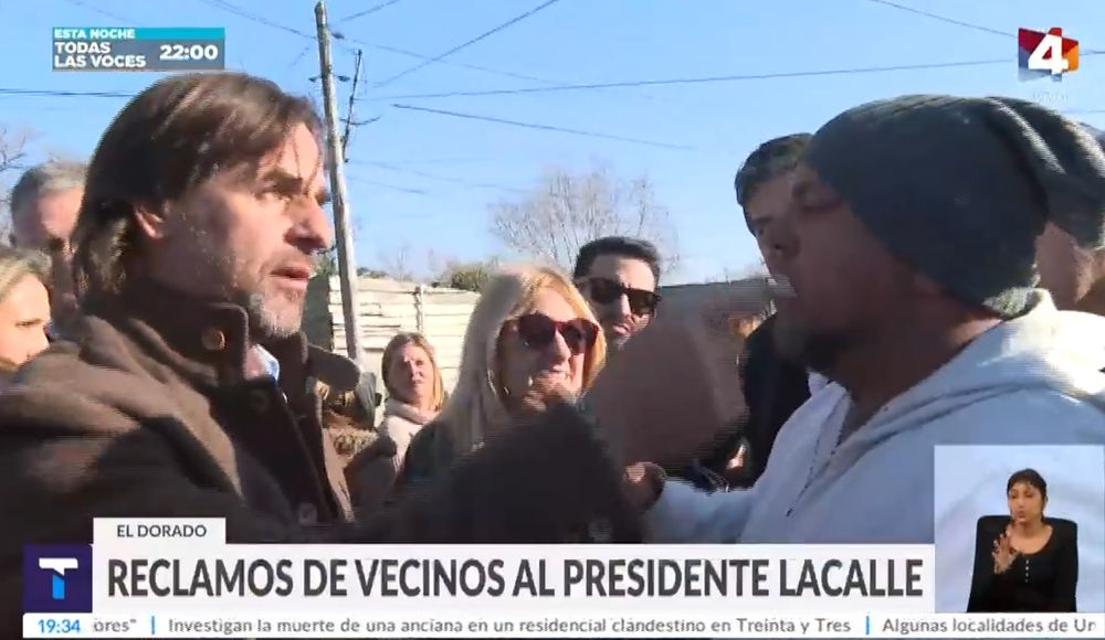 El intercambio entre Luis Lacalle Pou y un vecino de Canelones